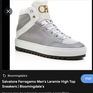 Salvatore Ferragamo Mens Hightop Sneakers
